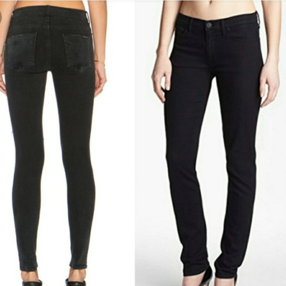 Black Hudson Midrise Collete Jeans